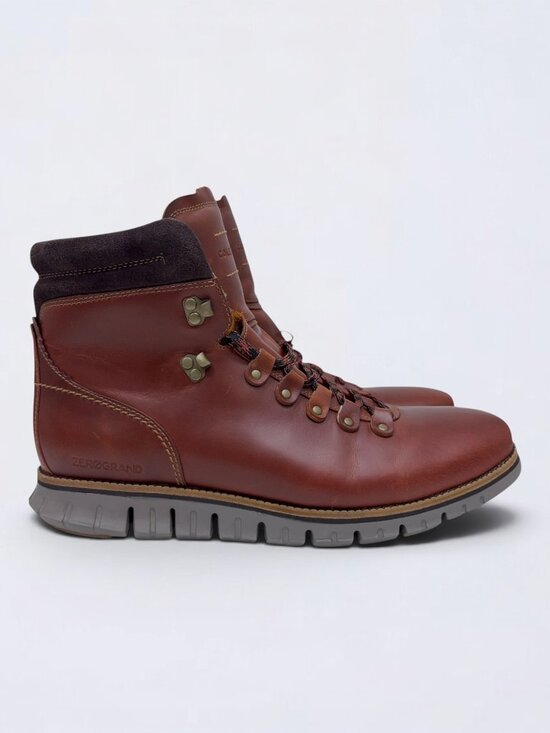 Cole Haan Zerogrand Hiker Boots Men\'s Size 11.5W British Tan Leather Waterproof